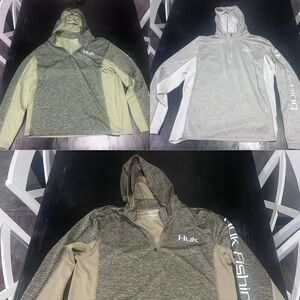 Huk hooded long sleeve shirt bundle